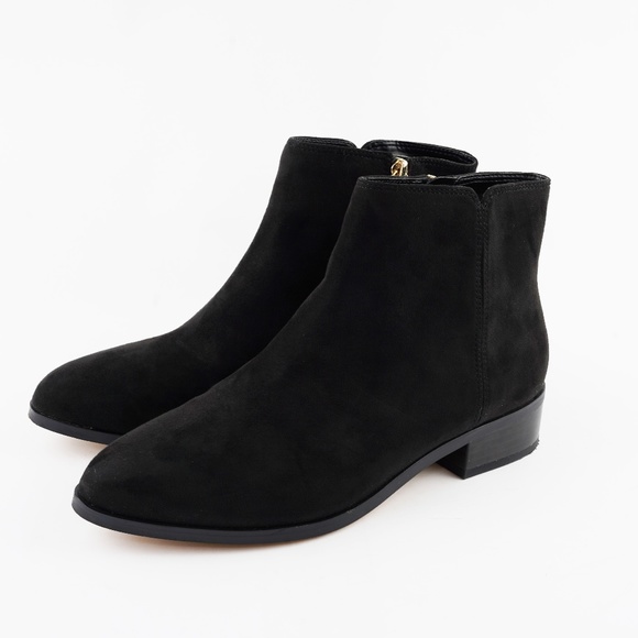 J. CREW Size 7.5 Sueded Ankle Boots in Black - Picture 4 of 7